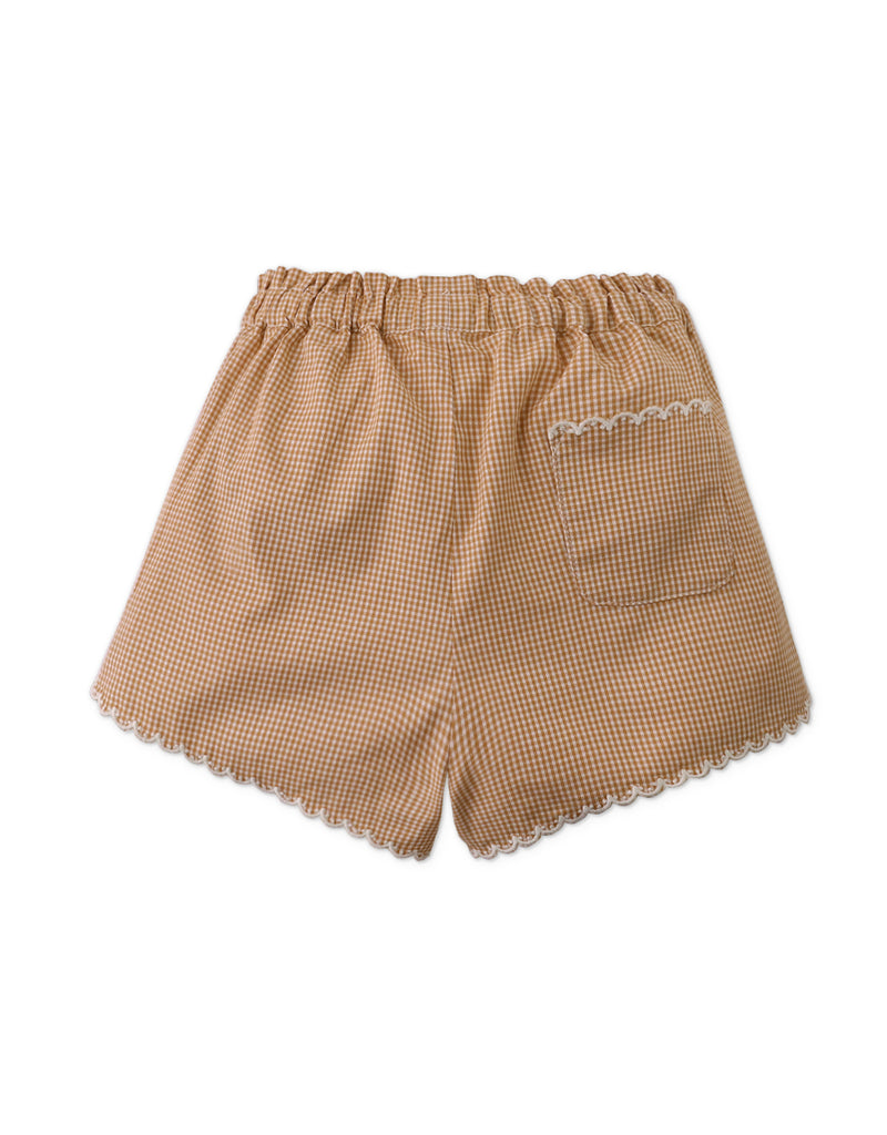 GINGERSNAPS SS25 Mimi Gingham Shorts with Front Pockets