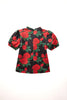 NICOLE MILLER GIRLS Rose Printed Top