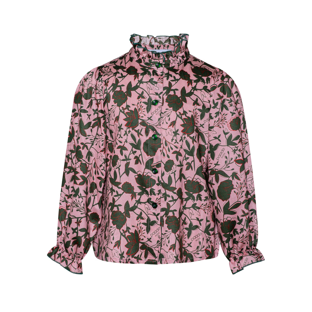 PAADE MODE "ALPENGLOW" Snowbell Pink Organic Viscose Blouse