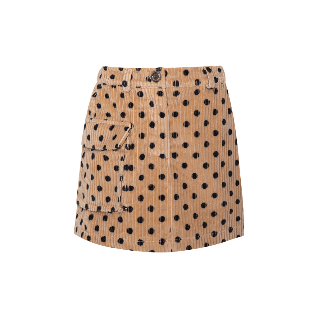 PAADE MODE "ALPENGLOW" Corduroy Polka Dot Skirt