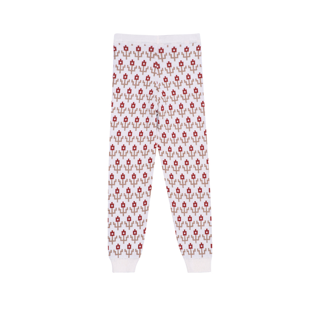 PAADE MODE "ALPENGLOW" Alpen Flower White Trouser Pants