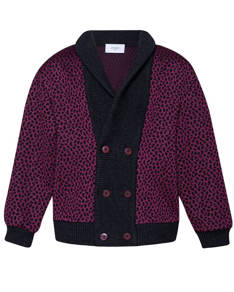 PAADE MODE "ALPENGLOW" Shawl Collar Cardigan in Adventure Red