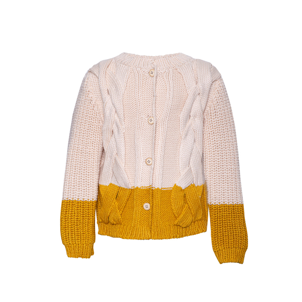 PAADE MODE "ALPENGLOW" Lugano Wool Cardigan in Yellow