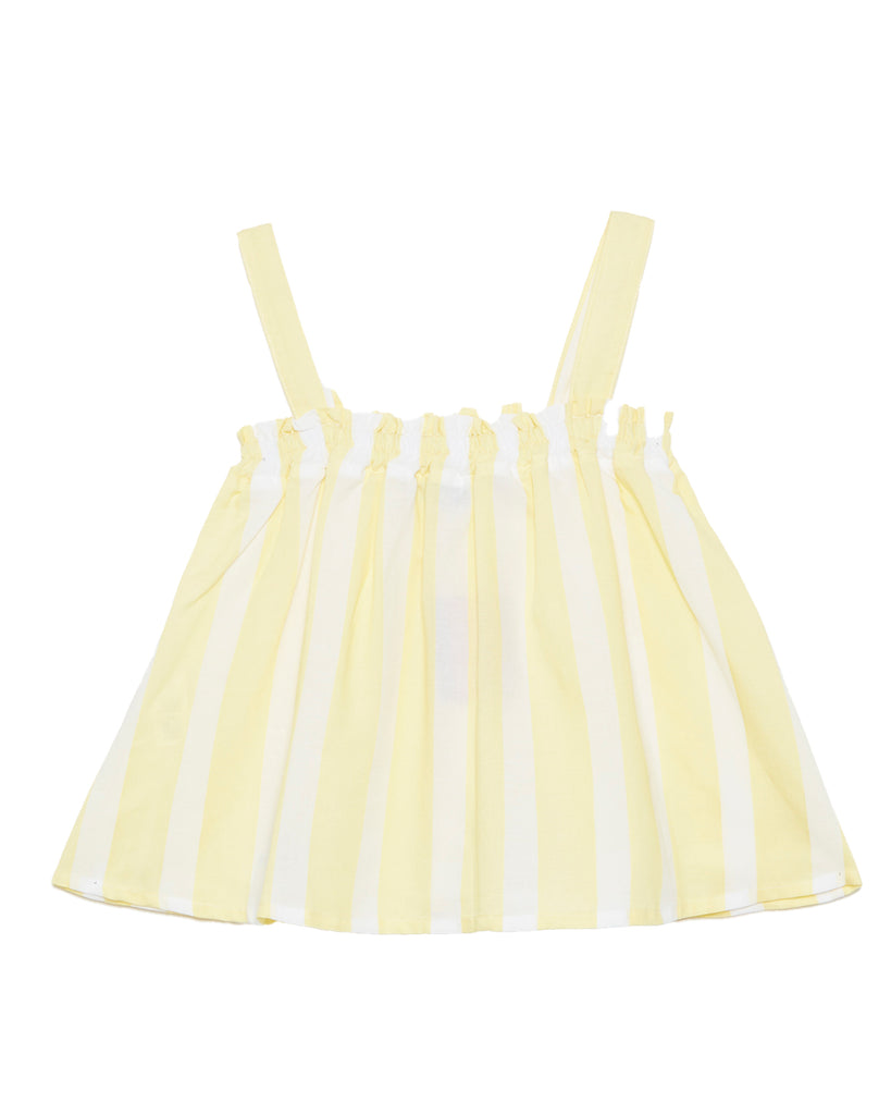 WEEKEND HOUSE KIDS "Things I Like"  YELLOW STRIPES TOP