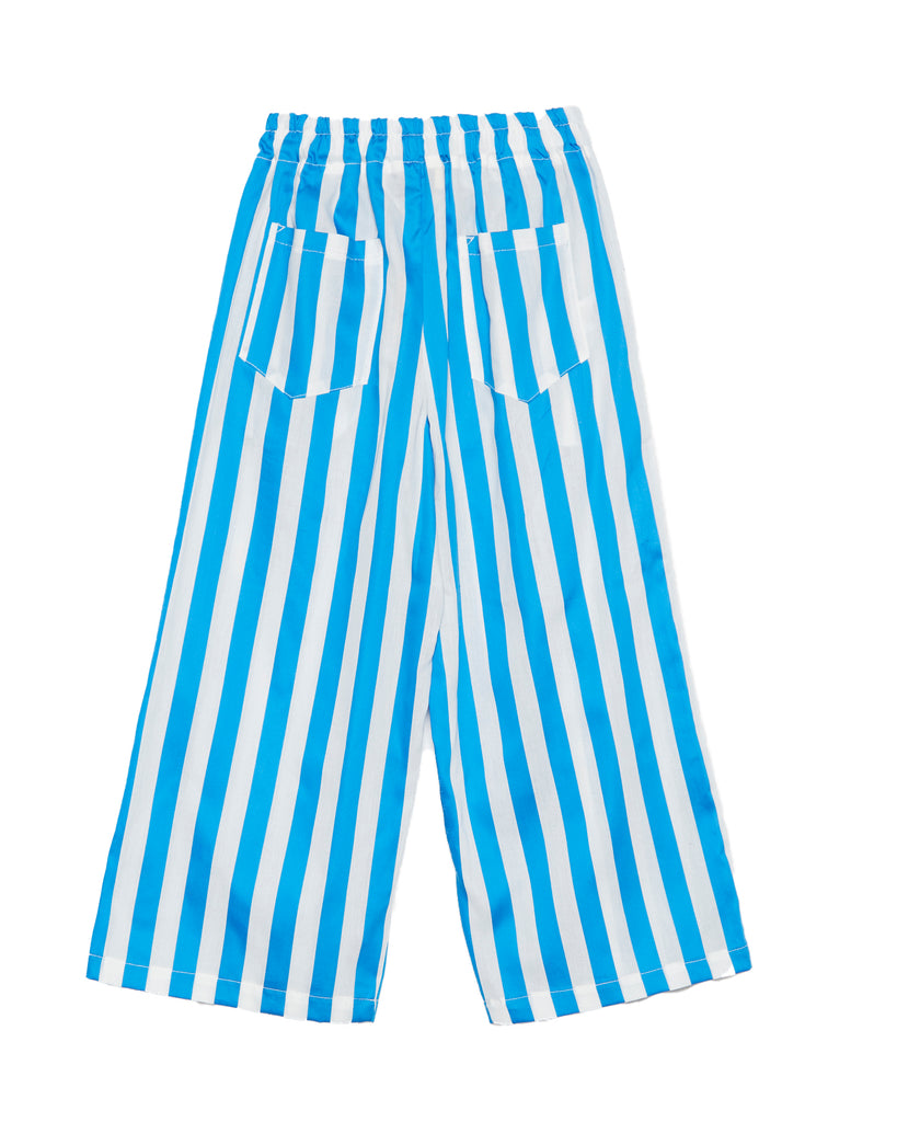 WEEKEND HOUSE KIDS "Things I Like" BLUE STRIPES FLARE PANTS