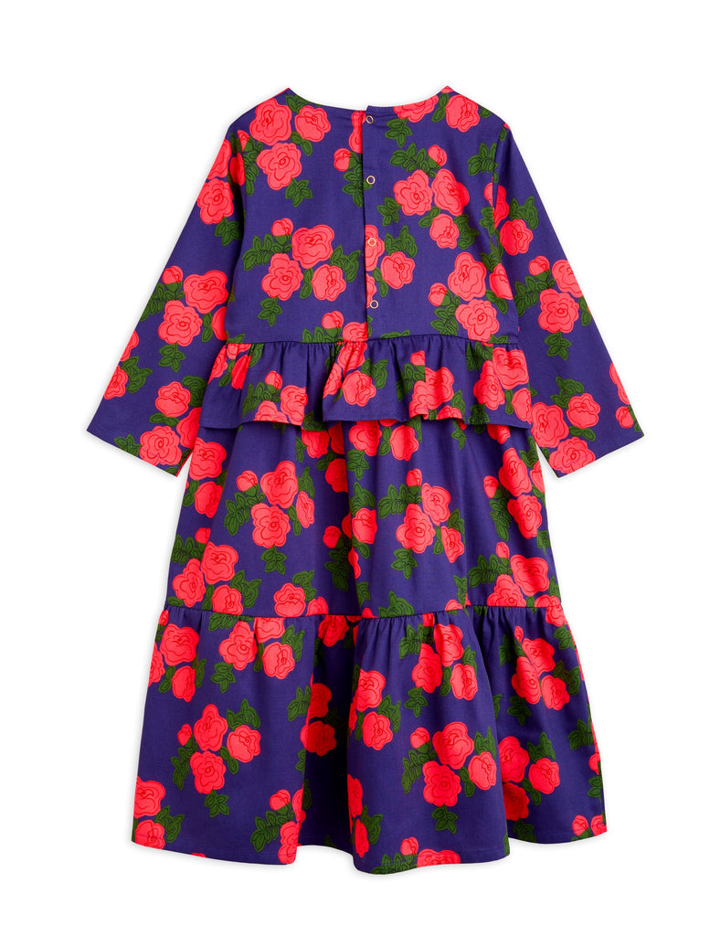 MINI RODINI Pre-SS24 Roses Woven Frilled Dress