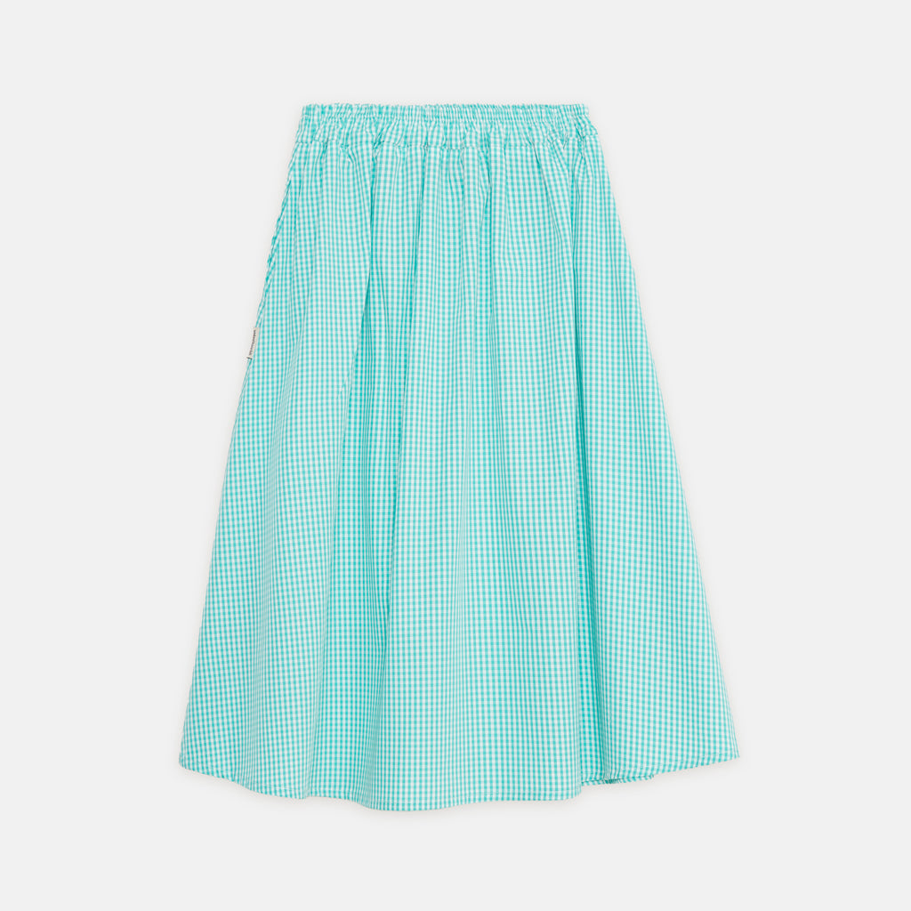 WEEKEND HOUSE KIDS "Small Is Beautiful" Green Check Skirt