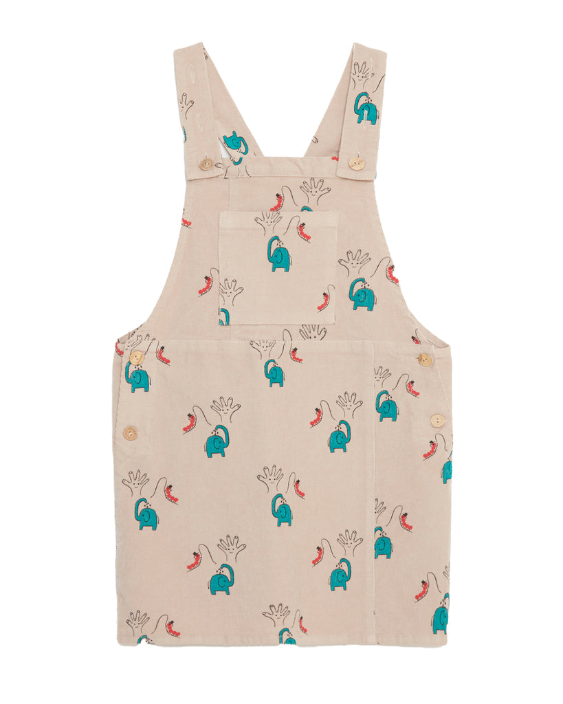 WEEKEND HOUSE KIDS "Small Is Beautiful" Elephant Overalls Dress