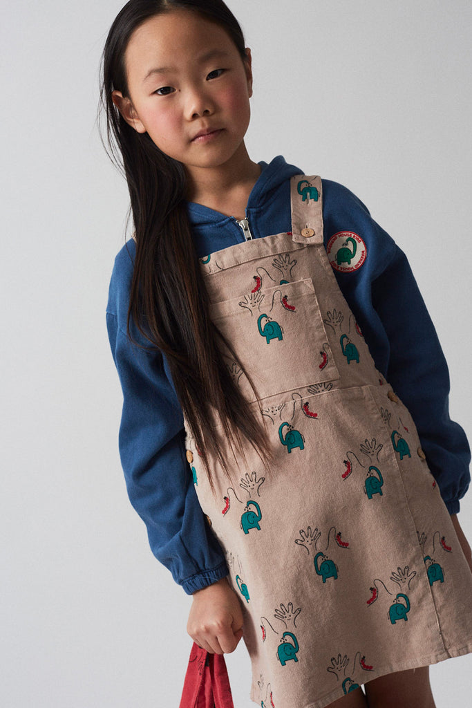 WEEKEND HOUSE KIDS "Small Is Beautiful" Elephant Overalls Dress