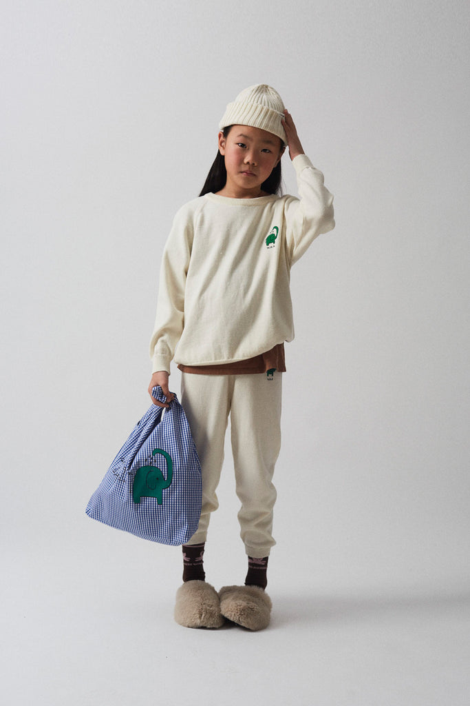 WEEKEND HOUSE KIDS "Small Is Beautiful" Elephant Organic Cotton Knitted Pants