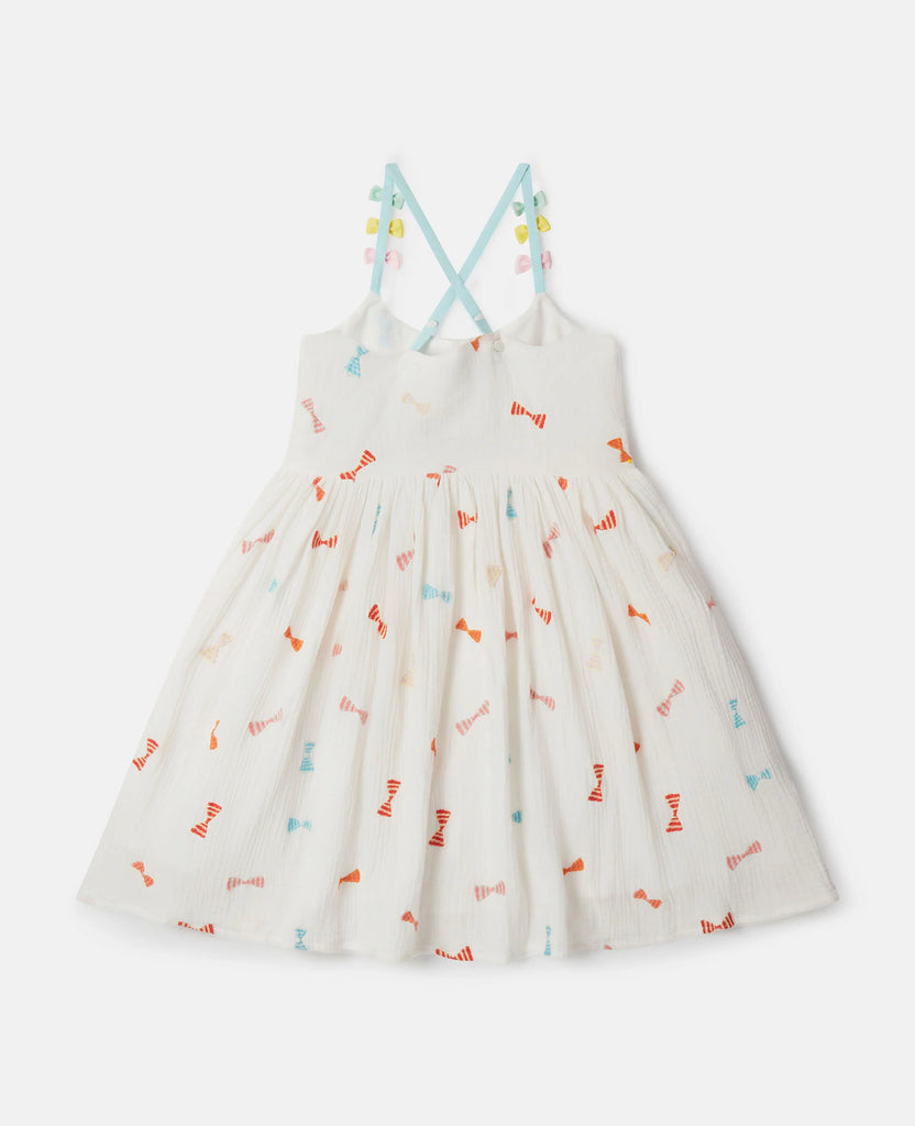 STELLA MCCARTNEY KIDS Bows Gauze Strappy Cami Dress