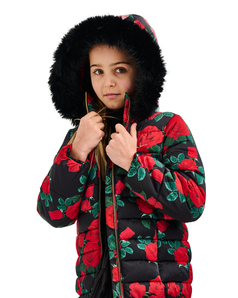 NICOLE MILLER GIRLS Rose Puffer Jacket