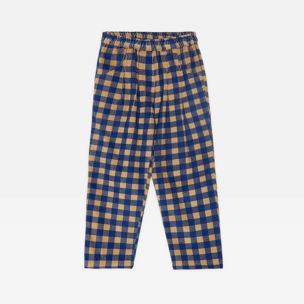 WEEKEND HOUSE KIDS FW23 Checks Corduroy Pants