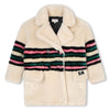 SONIA RYKIEL ENFANT FW23 Faux Fur Long Ivory Coat