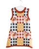 FISH & KIDS AW23 Knit Chicken Intarsia Sleeveless Knit Dress