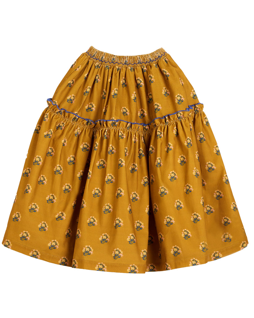 C'ERA UNA VOLTA Marzia Skirt in Mustard Flower