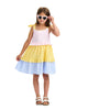 NICOLE MILLER GIRLS SS24 Tri-Color Tiered Dress