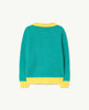 TAO The Animals Observatory FW23 Bicolor Turquoise Toucan Cardigan