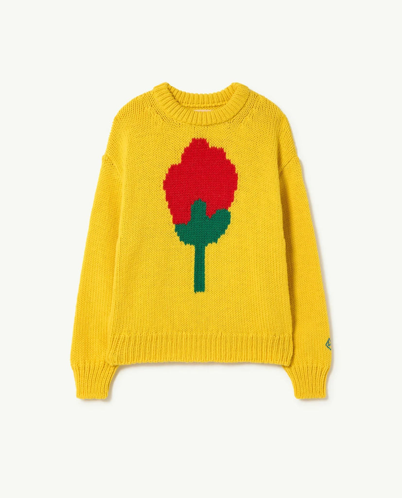 TAO The Animals Observatory FW23 Yellow Flower Bull Sweater