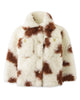 GINGERSNAPS FW24 COW PRINT SHERPA JACKET