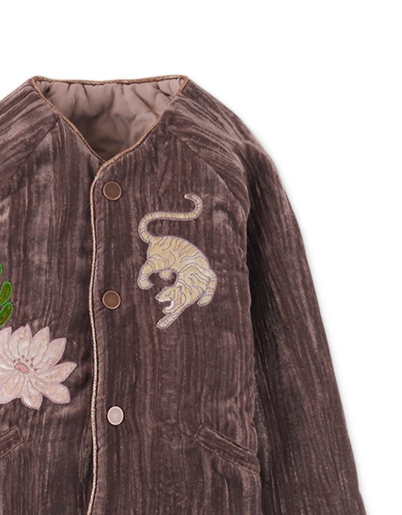 GINGERSNAPS FW24 FULLY REVERSIBLE EMBROIDERED JACKET