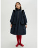 THE MIDDLE DAUGHTER AW24   GO ALL OUT Coat in NAVY BLUE VELVET