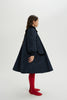 THE MIDDLE DAUGHTER AW24   GO ALL OUT Coat in NAVY BLUE VELVET