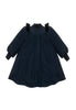 THE MIDDLE DAUGHTER AW24   GO ALL OUT Coat in NAVY BLUE VELVET