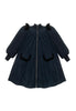 THE MIDDLE DAUGHTER AW24   GO ALL OUT Coat in NAVY BLUE VELVET