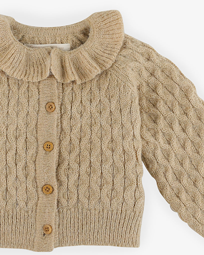 GINGERSNAPS Baby Ruffle Collar Cardigan