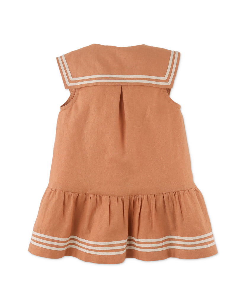 GINGERSNAPS SS25 Baby Cassia Dress with Sailor Collar