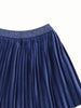 GINGERSNAPS Baby Velvet Pleated Skirt with Metallic Elastic Waistband