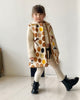 TAGO AW2024 Felted Wool Coat with Hand Knit Sleeves