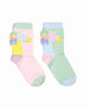 STELLA MCCARTNEY KIDS Girl 2-pack Socks with Unicorn Fringes