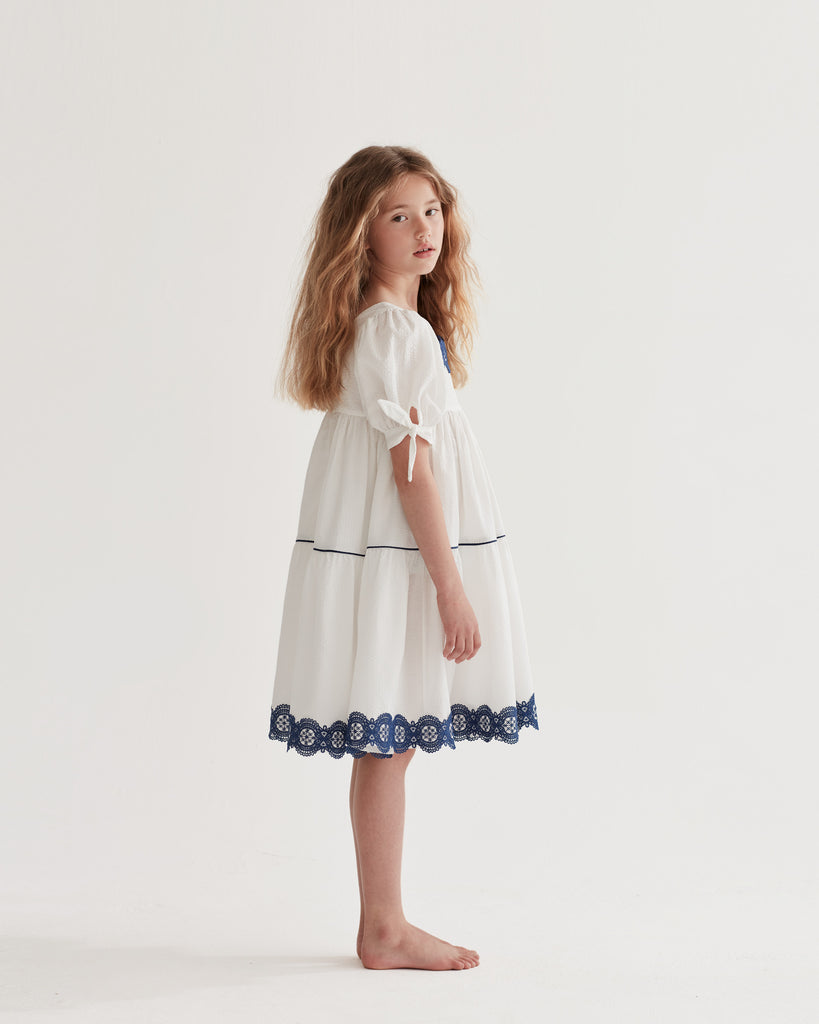 THE MIDDLE DAUGHTER SS24 KNOW FULL WELL Dress in PORCELAIN