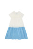 THE MIDDLE DAUGHTER SS24 NICE AS A PIE Dress in Porcelain and Sky