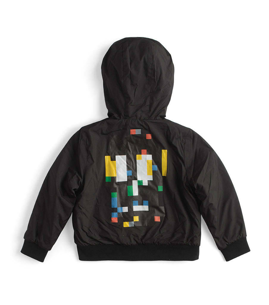 NUNUNU FW23 Pixel Nylon Bomber Jacket