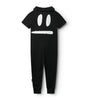 NUNUNU SS24 SMIRK ZIPPERED COVERALL JUMPSUIT  in Black