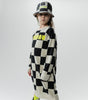 NUNUNU FW24 CHECKMATE A SWEATSHIRT DRESS