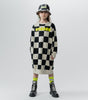 NUNUNU FW24 CHECKMATE A SWEATSHIRT DRESS