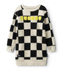 NUNUNU FW24 CHECKMATE A SWEATSHIRT DRESS