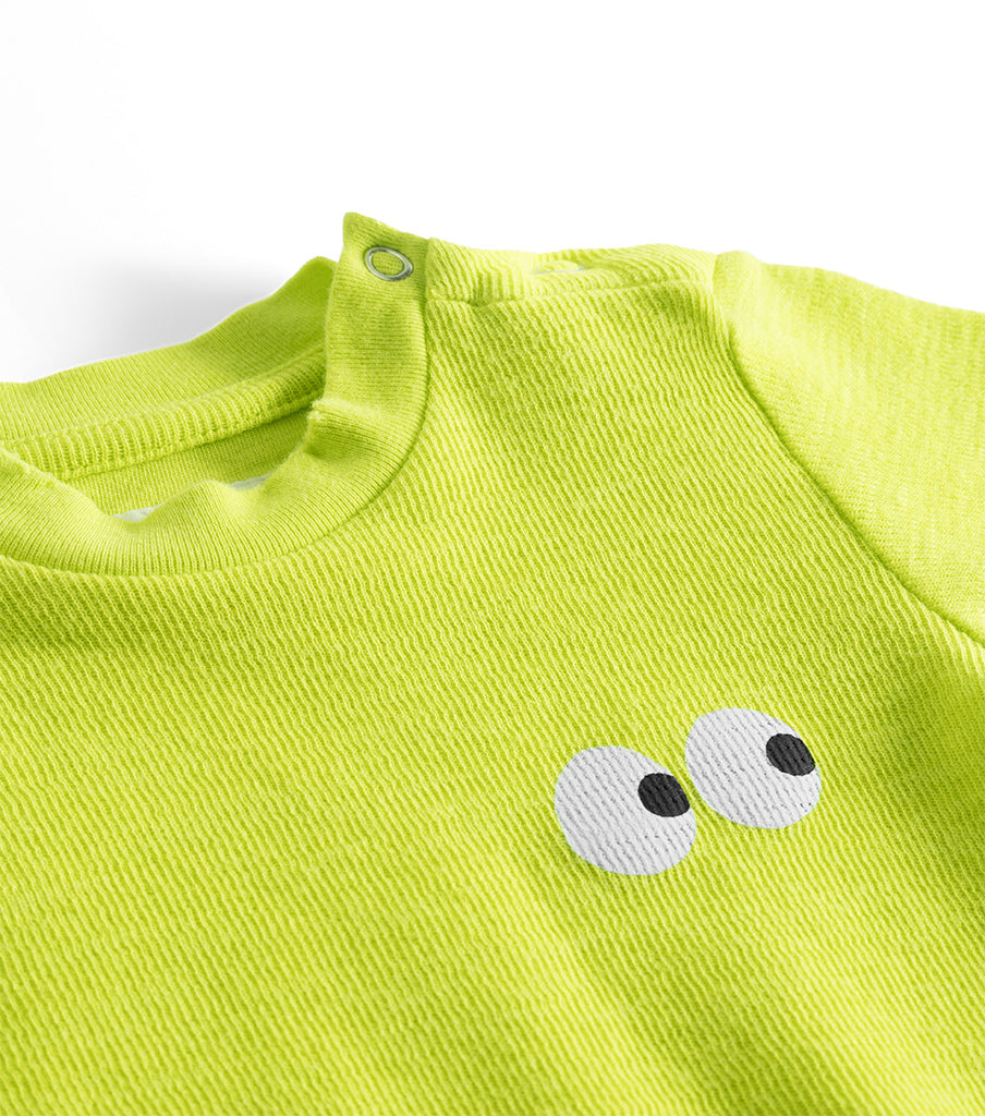 NUNUNU FW24 BABY LIVE-IN SET in Hot Lime