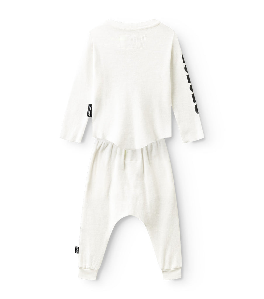 NUNUNU FW24 BABY LIVE-IN SET in White