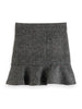 SCOTCH AND SODA FW23 Herringbone Wool Blend Mini Skirt