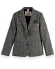 SCOTCH AND SODA FW23 Herringbone Wool Blend Blazer