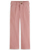 SCOTCH AND SODA FW23 Wide Leg High Rise Corduroy Pants in Dusty Pink