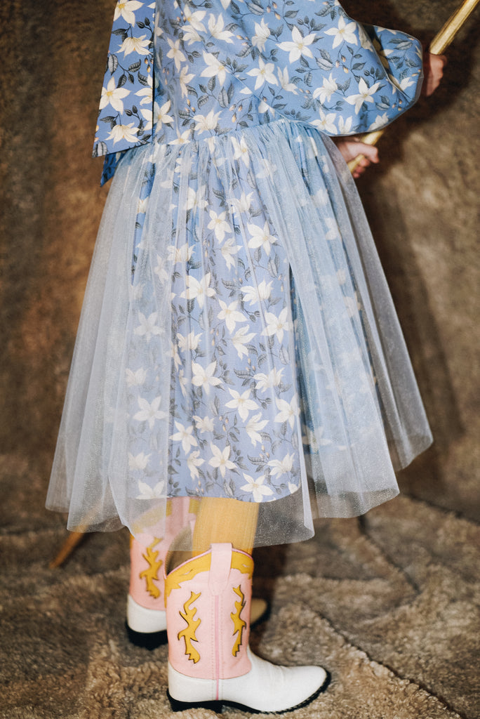 PAADE MODE "ALPENGLOW"  Tulle Dress in Clément Blue