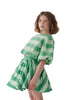 THE MIDDLE DAUGHTER SS24 IN FULL SWING Skirt in CUCUMBER STRIPE