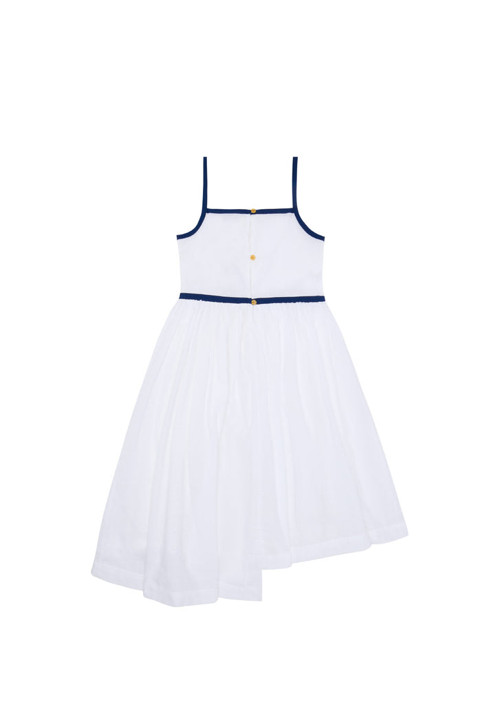 THE MIDDLE DAUGHTER SS24 SEE THE LIGHT Dress in PORCELAIN DOBBY SPOT