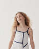 THE MIDDLE DAUGHTER SS24 SEE THE LIGHT Dress in PORCELAIN DOBBY SPOT